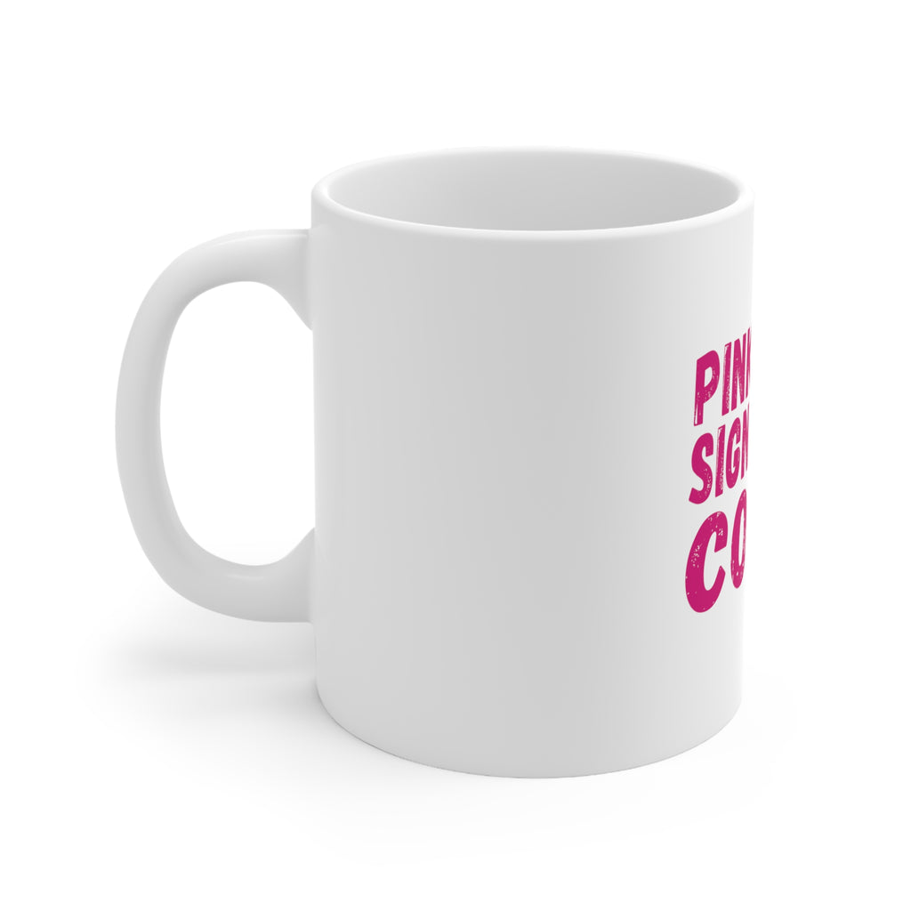 Glossy White Coffee / Tea Mug - Pink is My Signature Color, view 2