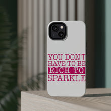 DistinctInk ToughCase for Apple iPhone, Compatible with MagSafe Charging - You Don't Have to be Rich to Sparkle