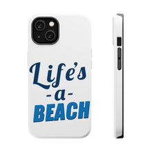 DistinctInk ToughCase for Apple iPhone, Compatible with MagSafe Charging - Life's a Beach