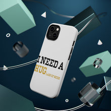 DistinctInk ToughCase for Apple iPhone, Compatible with MagSafe Charging - I Need a HUGlass of Beer