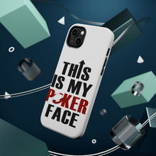 DistinctInk ToughCase for Apple iPhone, Compatible with MagSafe Charging - This is My POKER Face