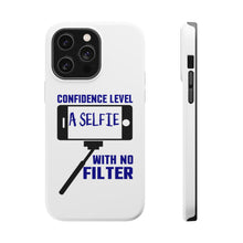 DistinctInk ToughCase for Apple iPhone, Compatible with MagSafe Charging - Confidence Level Selfie with No Filter