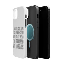 DistinctInk ToughCase for Apple iPhone, Compatible with MagSafe Charging - In My Head, I'm Playing Drums