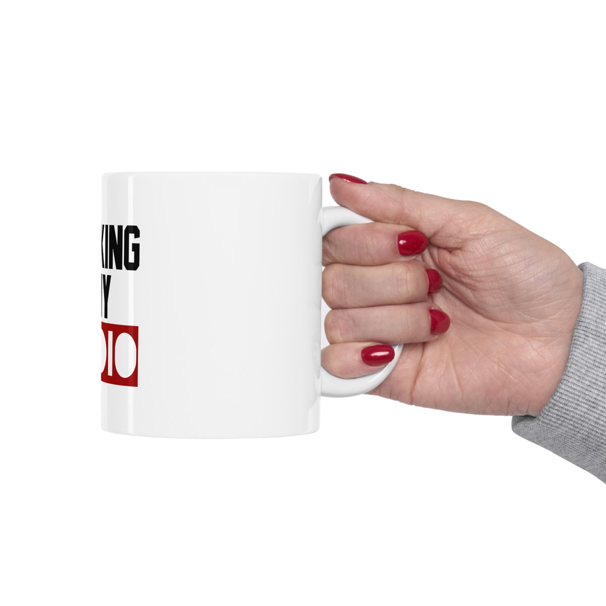 Glossy White Coffee / Tea Mug - Twerking is My Cardio, view 12