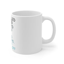 DistinctInk Glossy White Coffee / Tea Mug - Cop Pulled Over, Rock Paper Scissors
