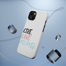 DistinctInk ToughCase for Apple iPhone, Compatible with MagSafe Charging - Live. Love. Pilates.