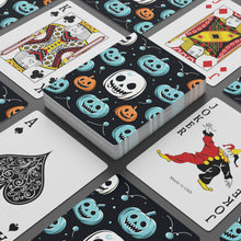 DistinctInk Playing / Poker Cards with Skele-Ghostly Pumpkin Patch Design for Halloween