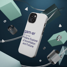 DistinctInk ToughCase for Apple iPhone, Compatible with MagSafe Charging - Gamer Dictionary Definition Profane Explorer