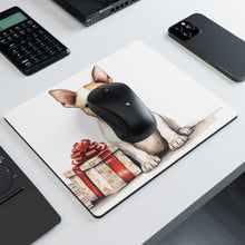 DistinctInk Mouse Pad - 1/4" Foam Rubber - Miniature Bull Terrier Puppy Drawing