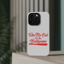 DistinctInk ToughCase for Apple iPhone, Compatible with MagSafe Charging - Take Me Out to the Ballgame Baseball