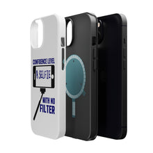 DistinctInk ToughCase for Apple iPhone, Compatible with MagSafe Charging - Confidence Level Selfie with No Filter