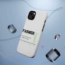 DistinctInk ToughCase for Apple iPhone, Compatible with MagSafe Charging - Farmer Definition - Few Who Feeds Many
