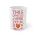 Glossy White Coffee / Tea Mug - This Princes Scores More Than Your Boyfriend