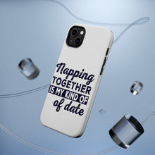 DistinctInk ToughCase for Apple iPhone, Compatible with MagSafe Charging - Napping Together is My Kind of Date