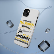 DistinctInk ToughCase for Apple iPhone, Compatible with MagSafe Charging - Never Dreamed I'd Be Grumpy Old Guitarist