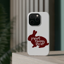 DistinctInk ToughCase for Apple iPhone, Compatible with MagSafe Charging - Proud Bunny Mom - Rabbit
