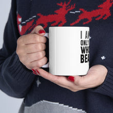DistinctInk Glossy White Coffee / Tea Mug - I Am The Only Player Who Can Beat Me Tennis