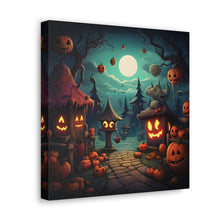 DistinctInk Canvas Wall Art with Trick or Treat Fun for Halloween