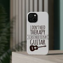 DistinctInk ToughCase for Apple iPhone, Compatible with MagSafe Charging - Don't Need Therapy Need to Play Guitar