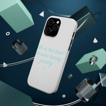 DistinctInk ToughCase for Apple iPhone, Compatible with MagSafe Charging - Life is Too Short to Wear Boring Jewelry