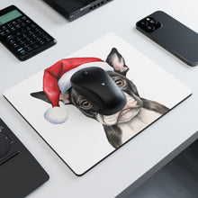 DistinctInk Mouse Pad - 1/4" Foam Rubber - Boston Terrier Puppy Drawing