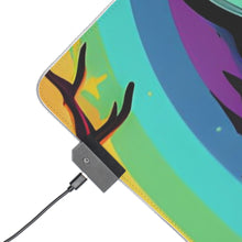DistinctInk LED Gaming Mouse Pad with Living Life to the Fullest Design for Halloween  LGBTQ+ Pride