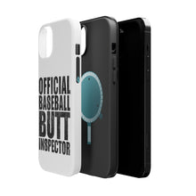 DistinctInk ToughCase for Apple iPhone, Compatible with MagSafe Charging - Official Baseball Butt Inspector