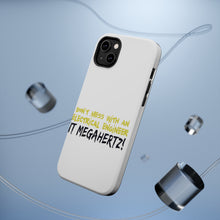 DistinctInk ToughCase for Apple iPhone, Compatible with MagSafe Charging - Don't Mess with Electrical Engineer It Megahertz