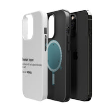 DistinctInk ToughCase for Apple iPhone, Compatible with MagSafe Charging - Fireman Definition Profession for Toughest