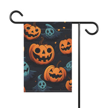 DistinctInk Garden & House Banner Flag with Nightly Fright of Bats and Ghouls Design for Halloween