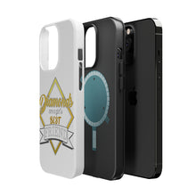 DistinctInk ToughCase for Apple iPhone, Compatible with MagSafe Charging - Diamonds Are a Girl's Best Friend