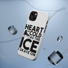 DistinctInk ToughCase for Apple iPhone, Compatible with MagSafe Charging - Heart as Cold as the Ice I Skate On