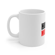 DistinctInk Glossy White Coffee / Tea Mug - Mode On Button