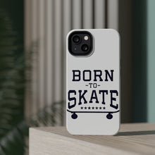 DistinctInk ToughCase for Apple iPhone, Compatible with MagSafe Charging - Born to Skate - Skating