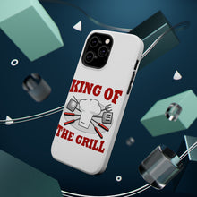 DistinctInk ToughCase for Apple iPhone, Compatible with MagSafe Charging - King of the Grill BBQ Barbecue