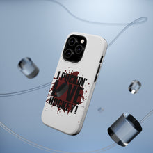 DistinctInk ToughCase for Apple iPhone, Compatible with MagSafe Charging - I Puckin' Love Hockey