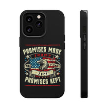 DistinctInk Tough Case for iPhone, Compatible with MagSafe Charging | Trump - Promises Made, Promises Kept | Conservative