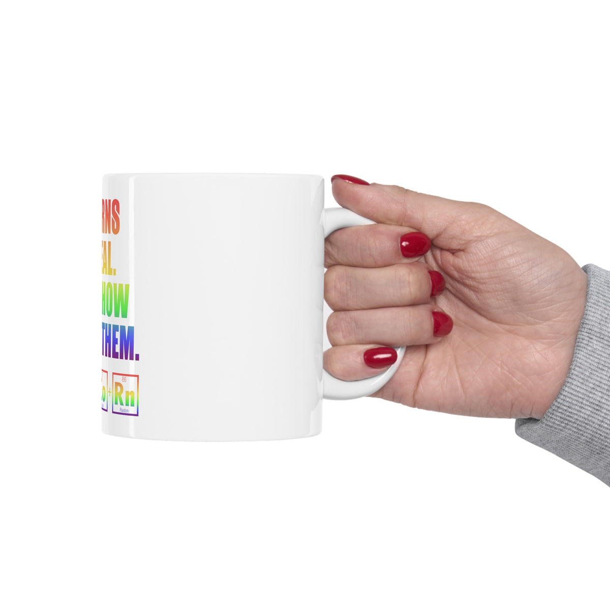 Glossy White Coffee / Tea Mug - Unicorns Are Real. I Know How To Make Them, view 12