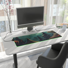 DistinctInk LED Gaming Mouse Pad with Trick or Treat Fun Design for Halloween