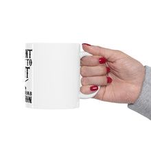 DistinctInk Glossy White Coffee / Tea Mug - To Hunt or Not - What a Dumb Question