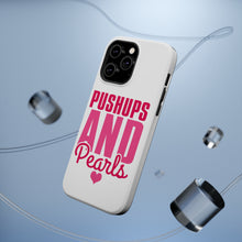 DistinctInk ToughCase for Apple iPhone, Compatible with MagSafe Charging - Pushups and Pearls