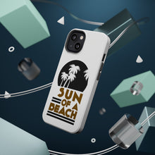 DistinctInk ToughCase for Apple iPhone, Compatible with MagSafe Charging - Sun of a Beach