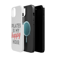 DistinctInk ToughCase for Apple iPhone, Compatible with MagSafe Charging - Pilates is My Happy Hour