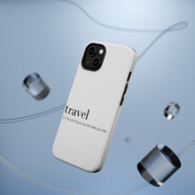 DistinctInk ToughCase for Apple iPhone, Compatible with MagSafe Charging - Travel - Thing to buy that makes you richer