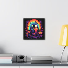 DistinctInk Canvas Wall Art with Living Life to the Fullest for Halloween LGBTQ+ Pride