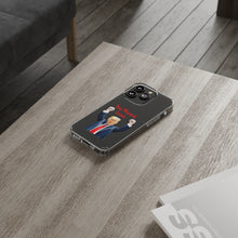 DistinctInk Clear Case for Apple iPhone or Samsung Galaxy - Trump "You Missed, Loser" Cartoon Design