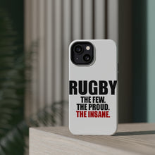DistinctInk ToughCase for Apple iPhone, Compatible with MagSafe Charging - Rugby The Few The Proud the Insane
