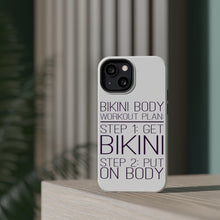 DistinctInk ToughCase for Apple iPhone, Compatible with MagSafe Charging - Bikini Body Workout Plan Get Bikini Put On Body