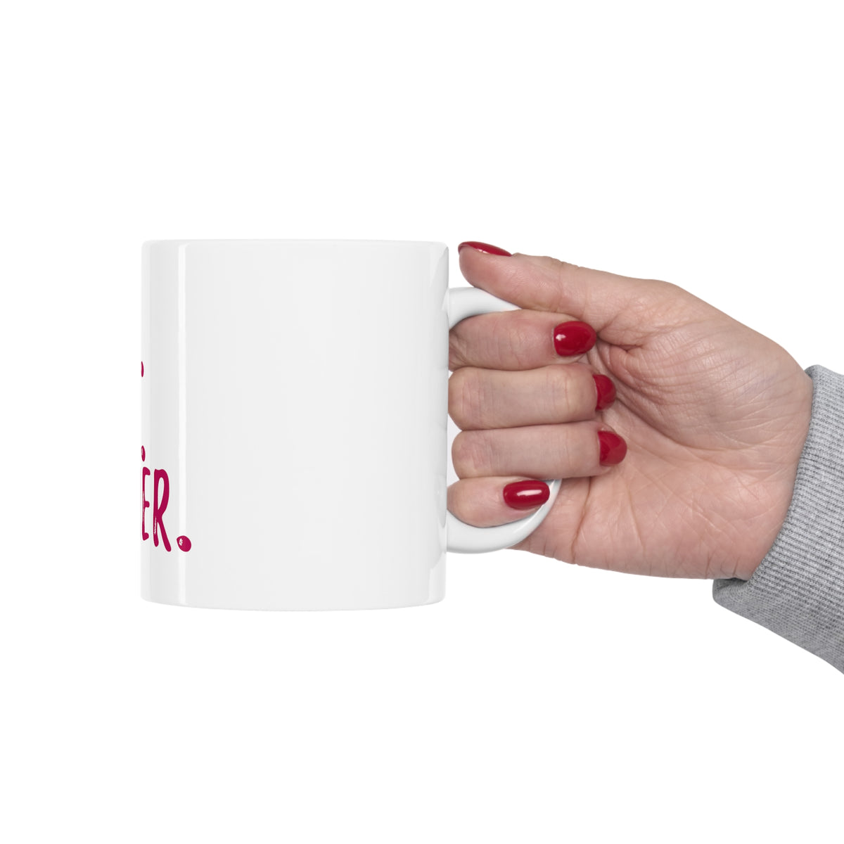 Glossy White Coffee / Tea Mug - Wife. Mom. Farmer., view 12