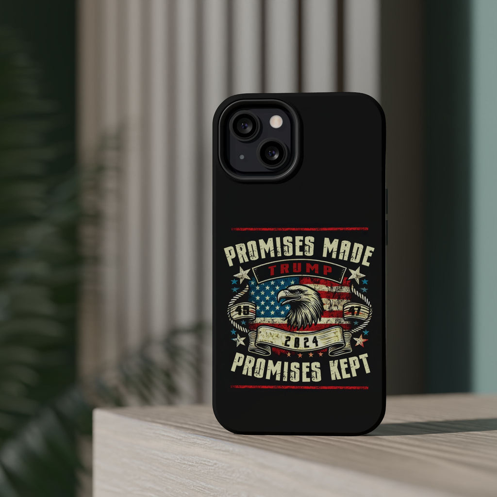 Tough Case for iPhone, Compatible with MagSafe Charging | Trump - Promises Made, Promises Kept | Conservative, view 31